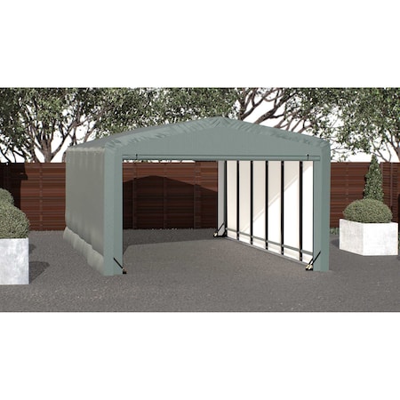 Shelterlogic ShelterTube Wind and Snow-Load Rated Garage, 12x27x8 Green SQAACC0104C01202708